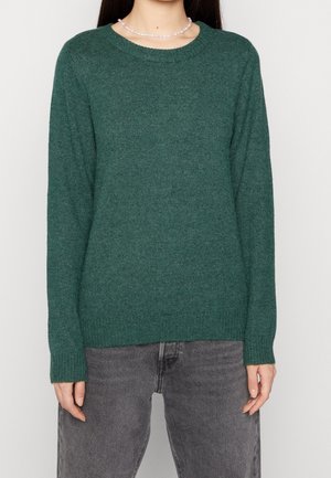 Striktrøje - dark green