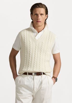 WIMBLEDON CASHMERE BLEND SWEATER VEST - Jumper - white