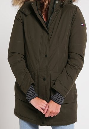 Abrigo de plumas - olive