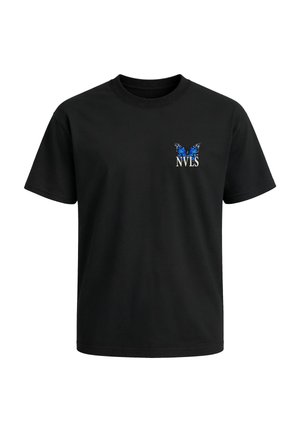 Neverless, HERREN T-SHIRT - DESIGN - OVERSIZED RELAXED FIT PRINTSHIRT - T-Shirt print - schwarz