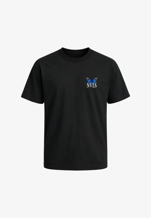 Neverless, HERREN T-SHIRT - DESIGN - OVERSIZED RELAXED FIT PRINTSHIRT - T-Shirt print - schwarz