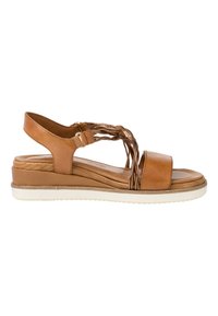 Tamaris Pure Relax Platform sandals - cognac comb