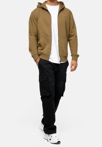 INDICODE JEANS Felpa con zip - mottled light green