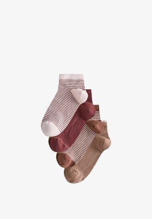 Next, 4 PACK - Socken - berry stripe