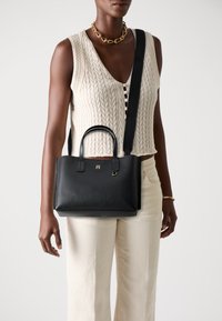 Tommy Hilfiger DISTINCT MINI TOTE - Sac bandoulière - black