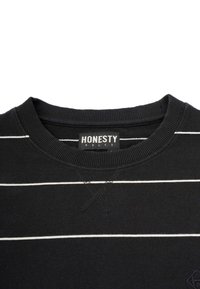 Honesty Rules FRENCH TERRY STRIPED - T-shirts print - black
