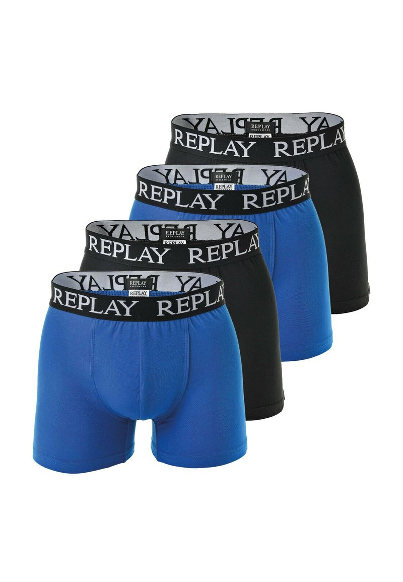 Replay 4ER PACK STRETCH - Calzoncillos - blau schwarz