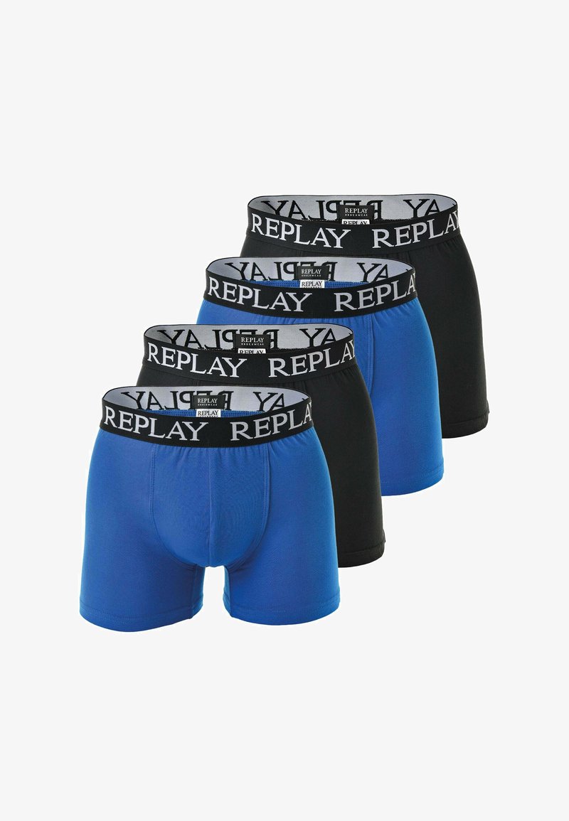 Replay 4ER PACK STRETCH - Calzoncillos - blau schwarz