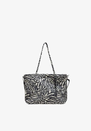 Stradivarius, FABRIC SHOPPER BAG - Handbag - mottled beige