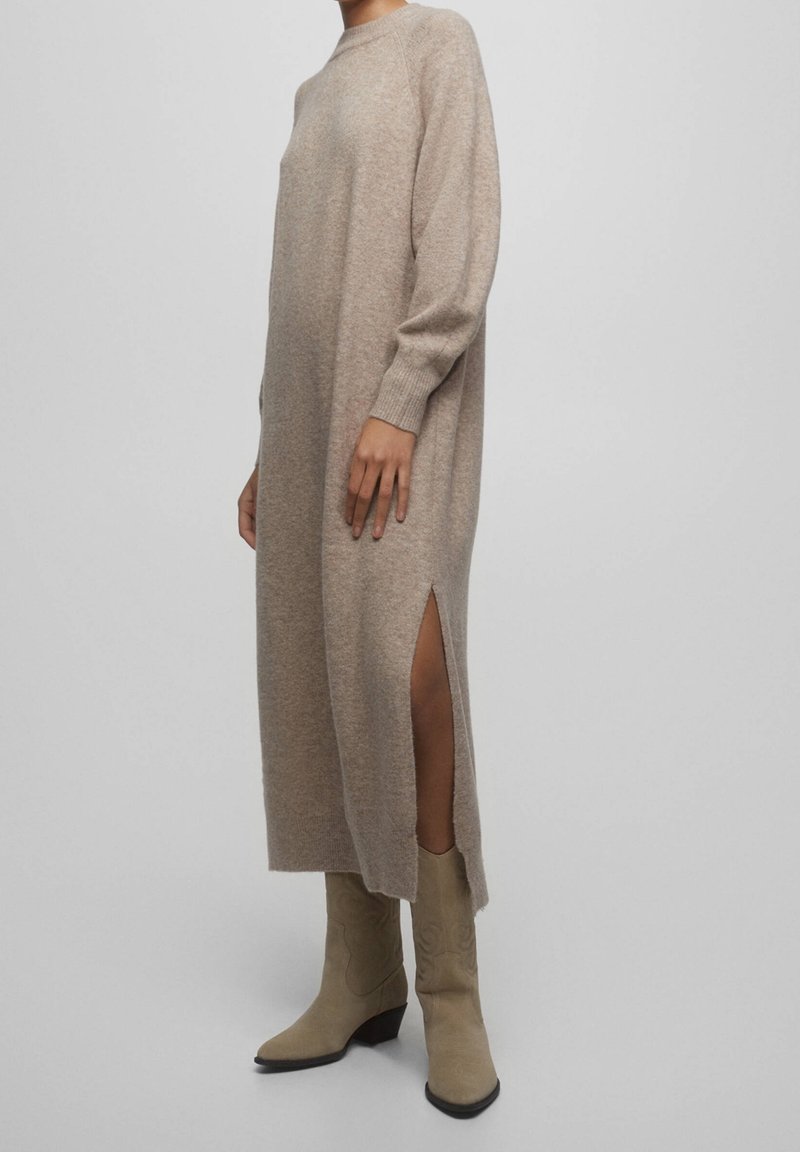 PULL&BEAR Abito in maglia - beige