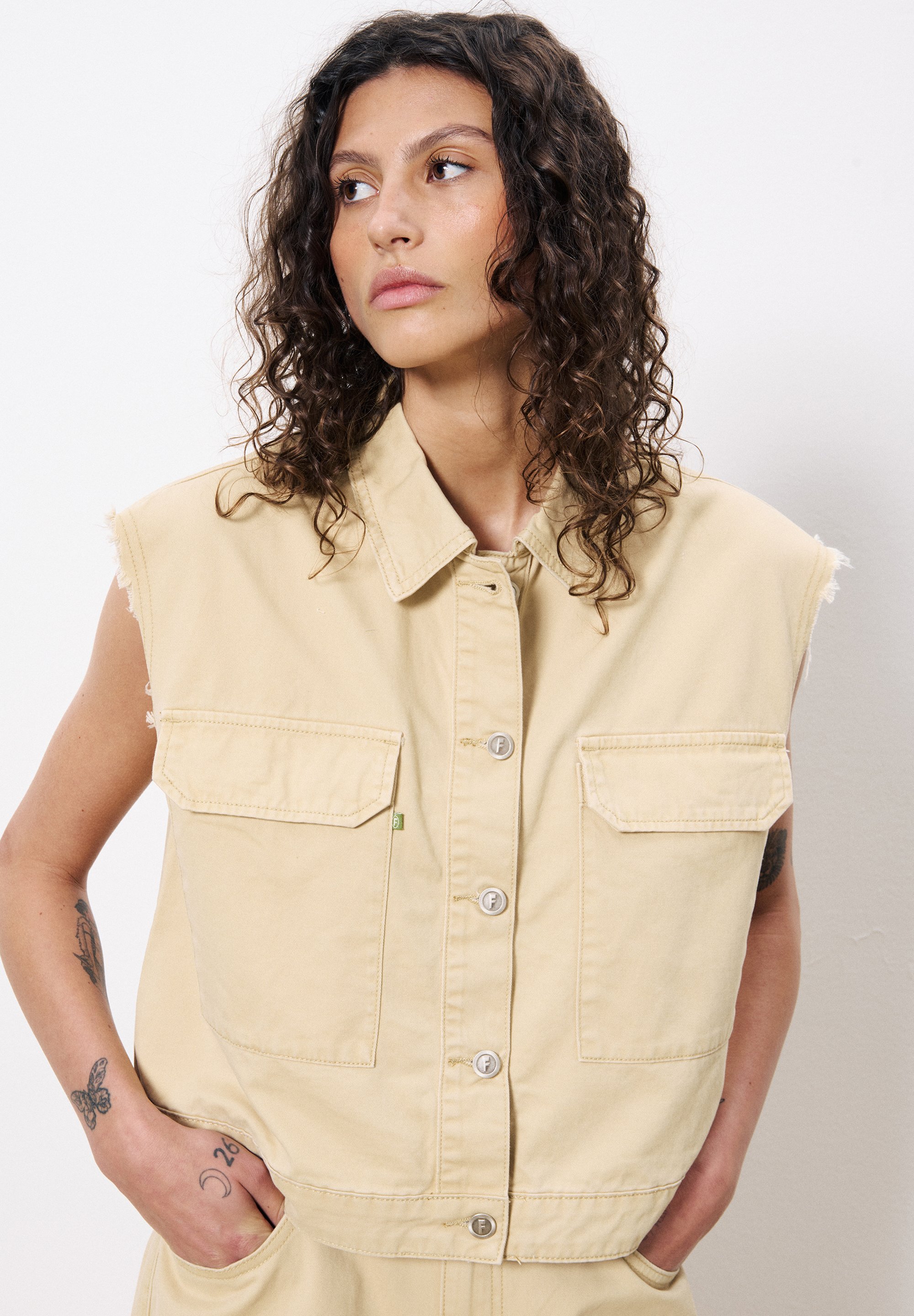 Blazer écru FRNCH Taille L - Lin Et Coton, Neuf Avec étiquettes