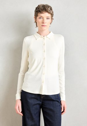 Marc O'Polo LONG SLEEVE COLLAR BUTTON PLACKET - Košilová halenka  - off white