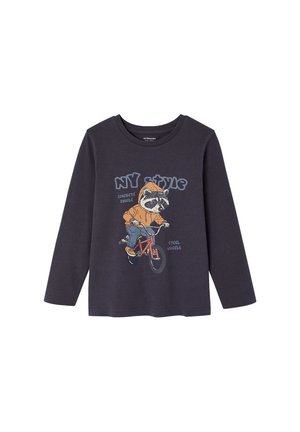 Vertbaudet, VERTBAUDET SHIRT MIT TIER-PRINT IN KREIDEOPTIK JUNGEN - Long sleeved top - schiefergrau