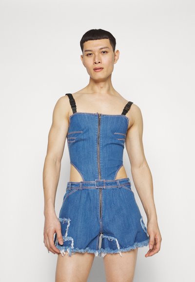 REAMEREI ORGANIC DUNGAREES - Παντελόνι - blue denim