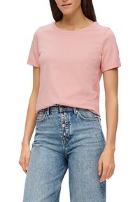 s.Oliver MIT UMSCHLAG AM ÄRMEL - T-Shirt basic - rosa