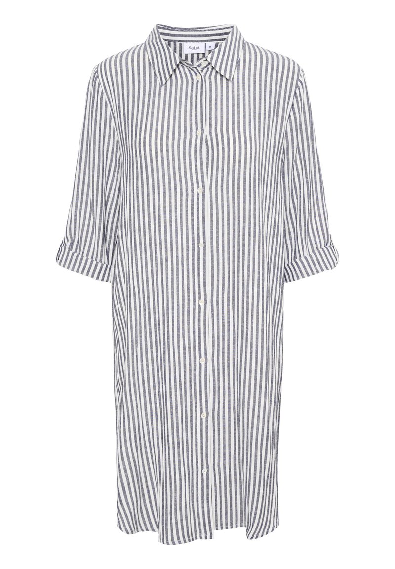 Saint Tropez Overhemdblouse donkerblauw Saint Tropez Overhemdblouse donkerblauw