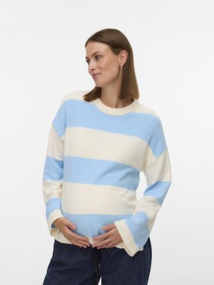 MONIA - Πουλόβερ - birch stripes:brunnera blue