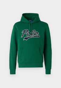LOGO DOUBLE KNIT HOODIE - Bluză de molton - tennis green
