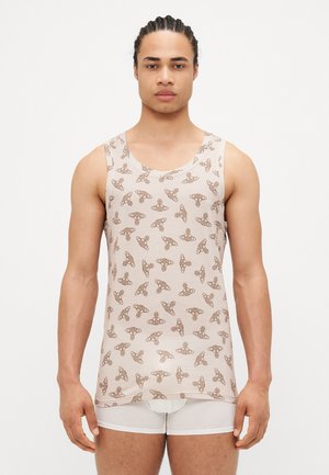 ANGLO ORB PRINT VEST - Unterhemd/-shirt - beige