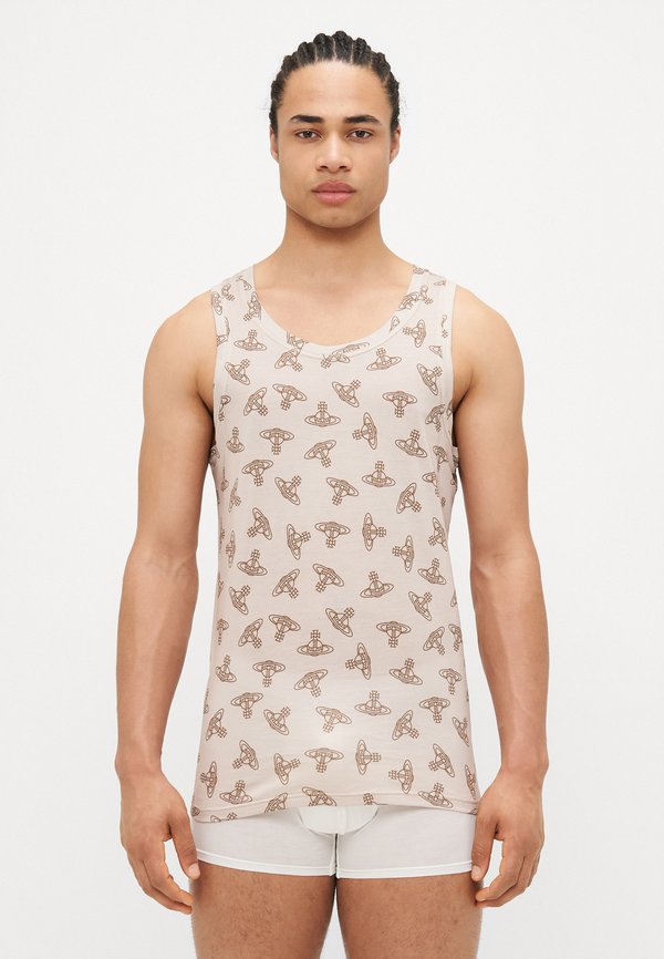 ANGLO ORB PRINT VEST - Undershirt - beige