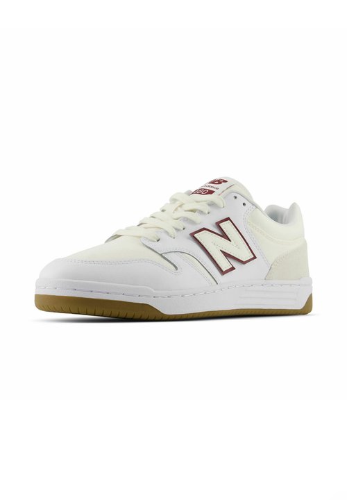 New Balance Zapatilla Casual Unisex 480 Blanco / Rojo — foto 6