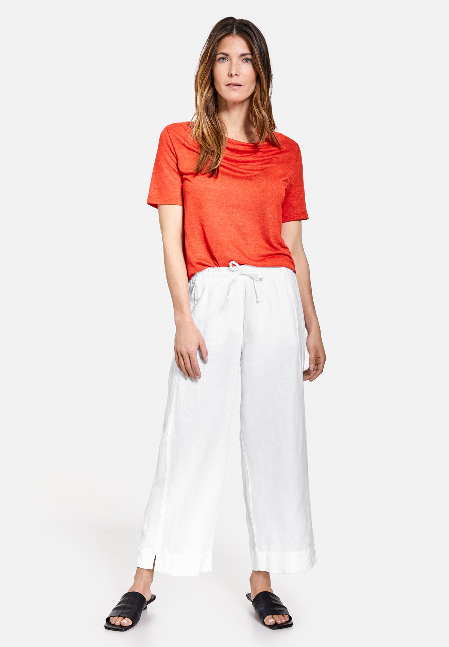 Gerry Weber FREIZEIT VERKÜRZT FREIZEIT VERKÜRZT - Pantalones -  offwhite/crema - Zalando.es