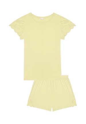 Yamamay, HAPPY NIGHT - PAJAMAS - Nattøj sæt - yellow (plain)