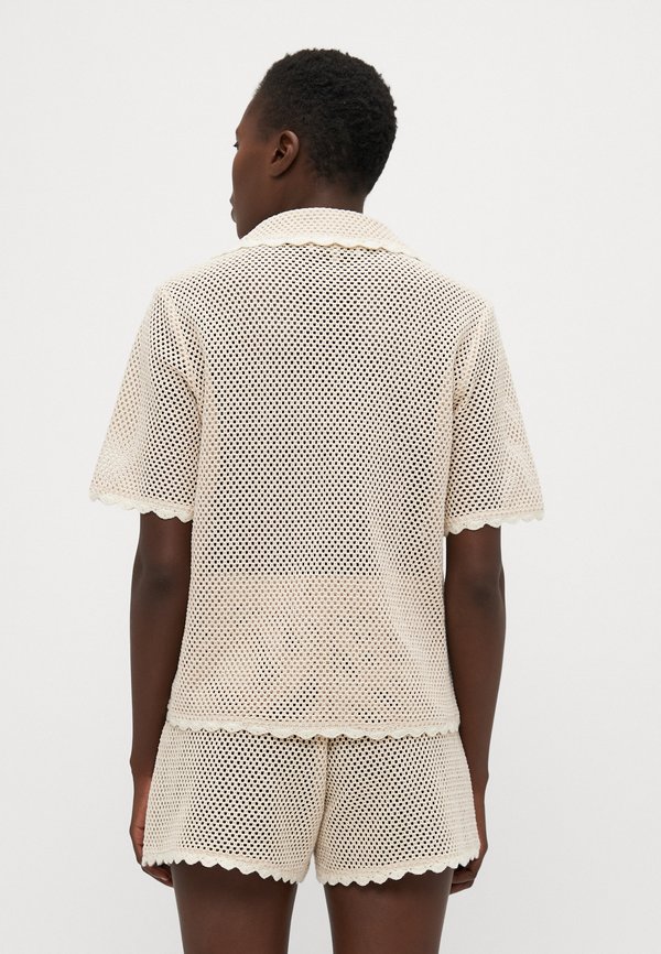 SALLY CROCHET SHIRT - Beach accessory - tan3