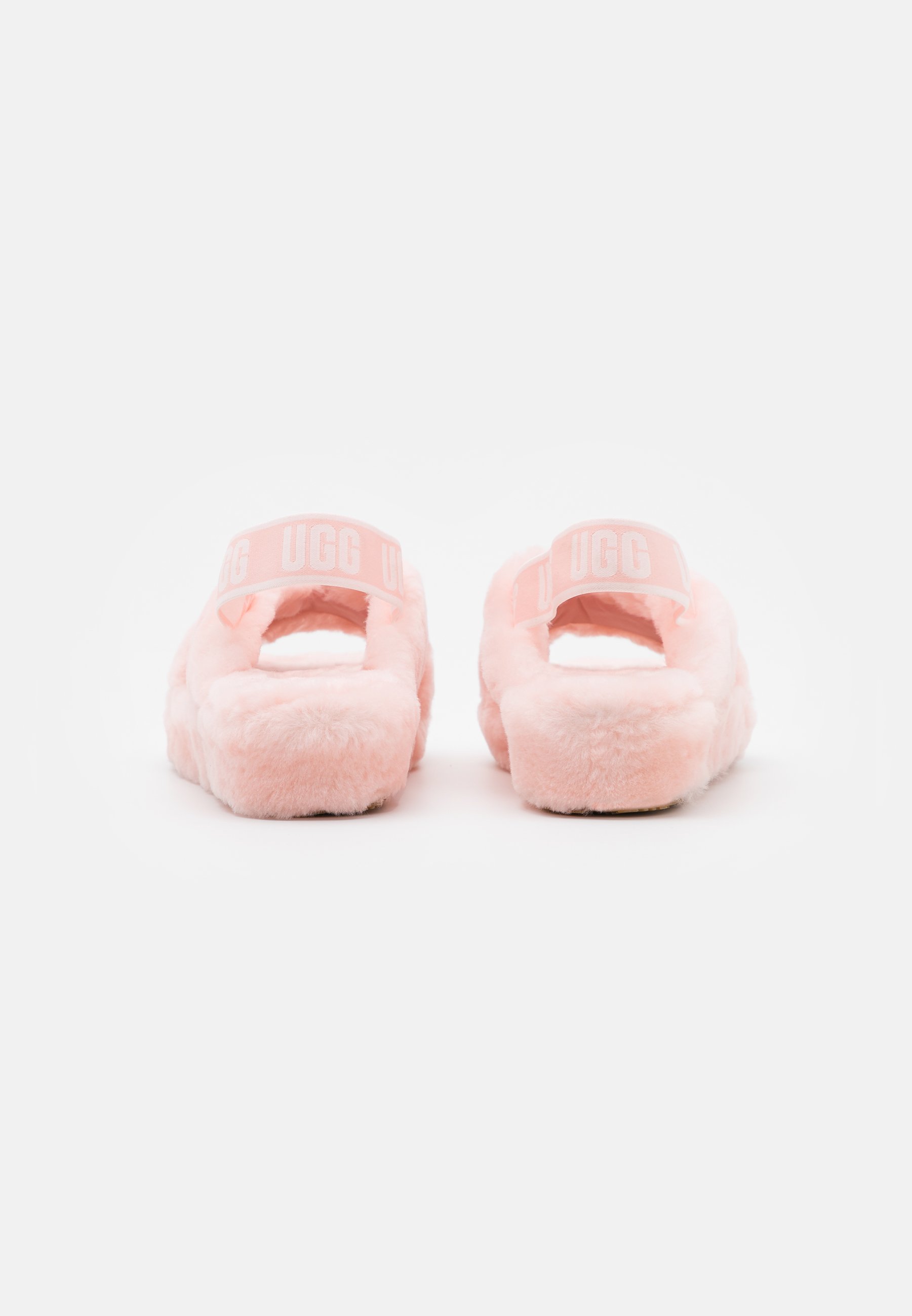 ugg fur slides light pink