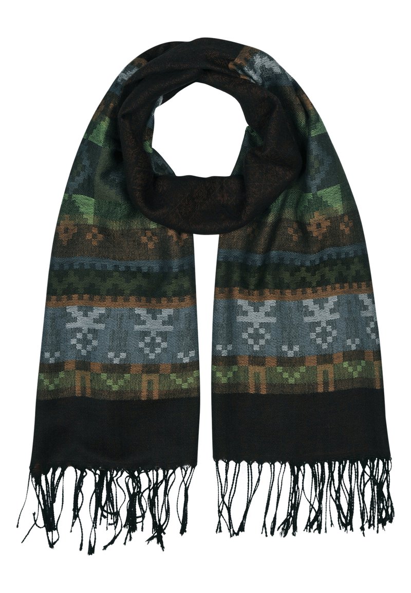 Damen Schals | Silvio Tossi Schal green/black/grün - FT65160 Damen Schals | Silvio Tossi Schal green/black/grün - FT65160