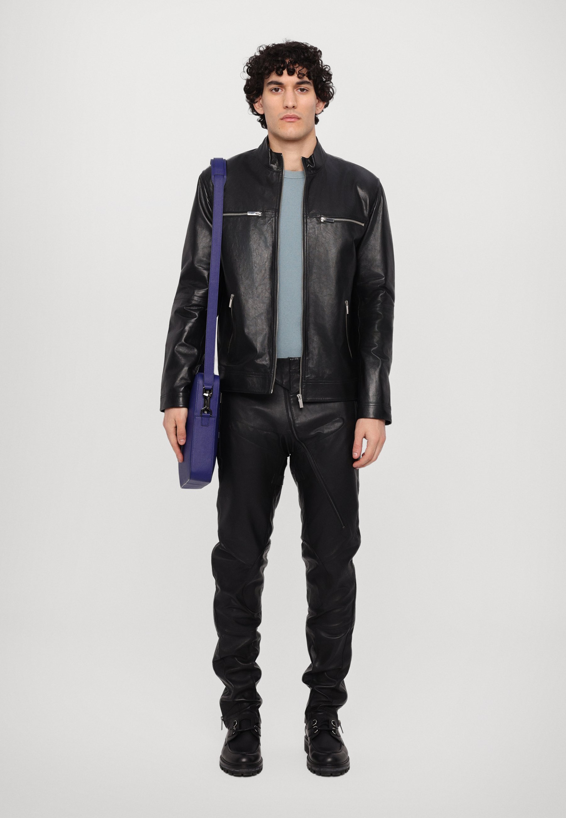 ジャケット・アウター \"NO ID\" Good Gimmick Leather Jacket NO ID