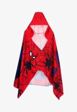 Spiderman, SPIDEY - HOODED TOWEL - Badmantel - rot
