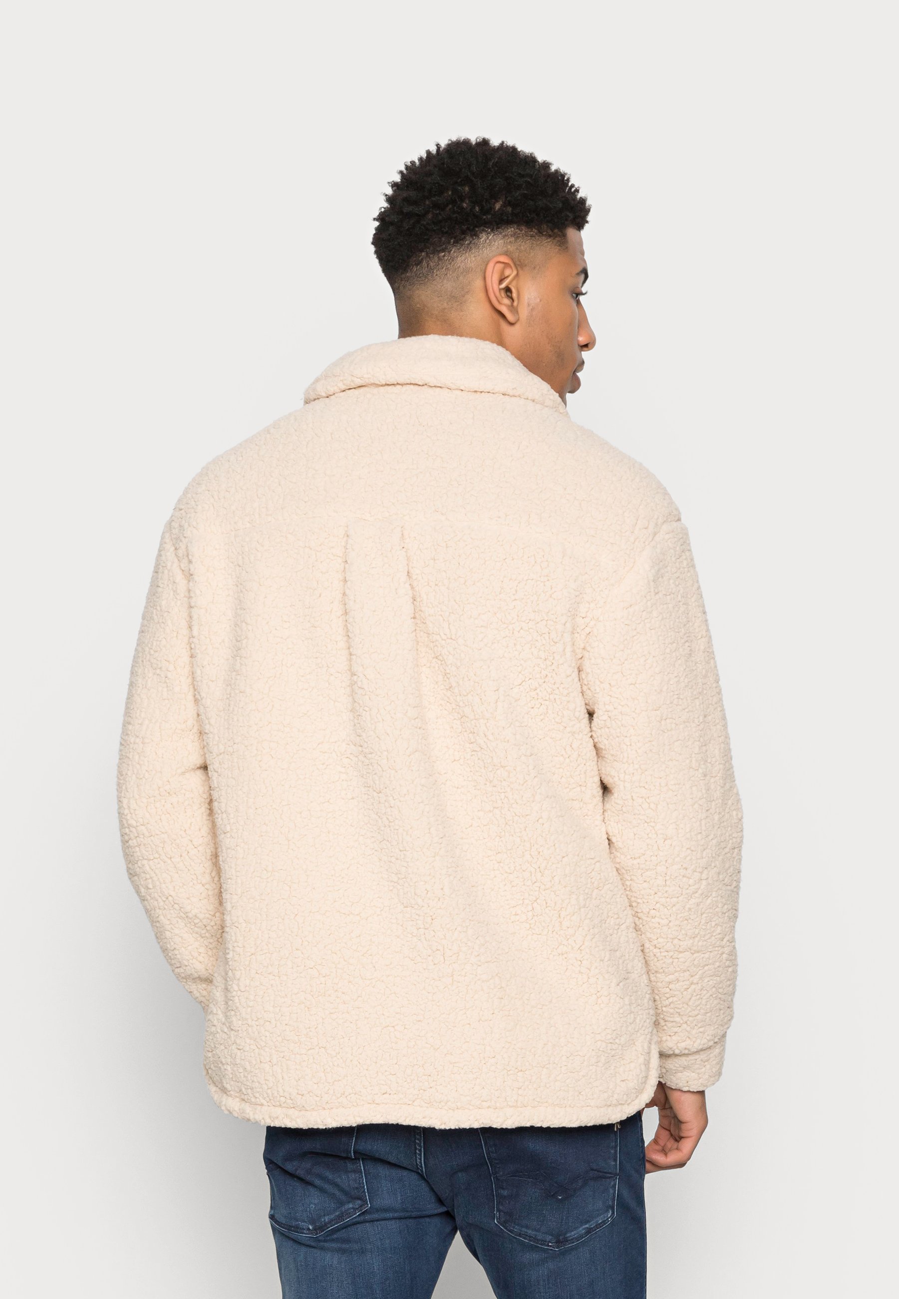 tan fleece jacket mens