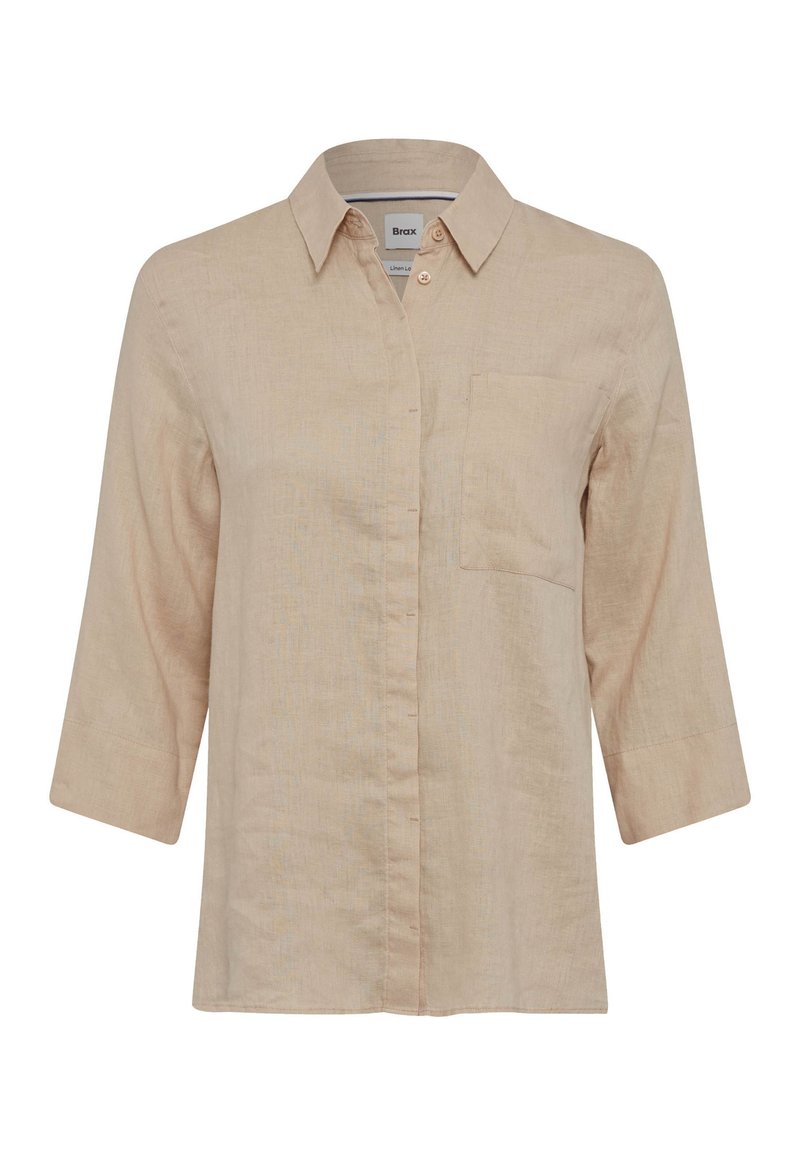 BRAX STYLE VICKI - Button-down blouse - almond/beige - Zalando