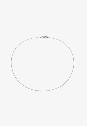 Colier din argint sterling cu un design subțire, rotund și cu finisaj lustruit; dispune de un sistem de închidere cu agrafă tip homar.