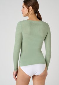 Damart MANCHES LONGUES POINTELLE LABELLISÉE - Maglietta intima - green