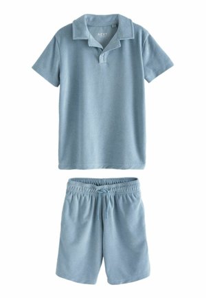 SHORT SLEEVE  SET  - REGULAR FIT - Træningsbukser - mineral blue