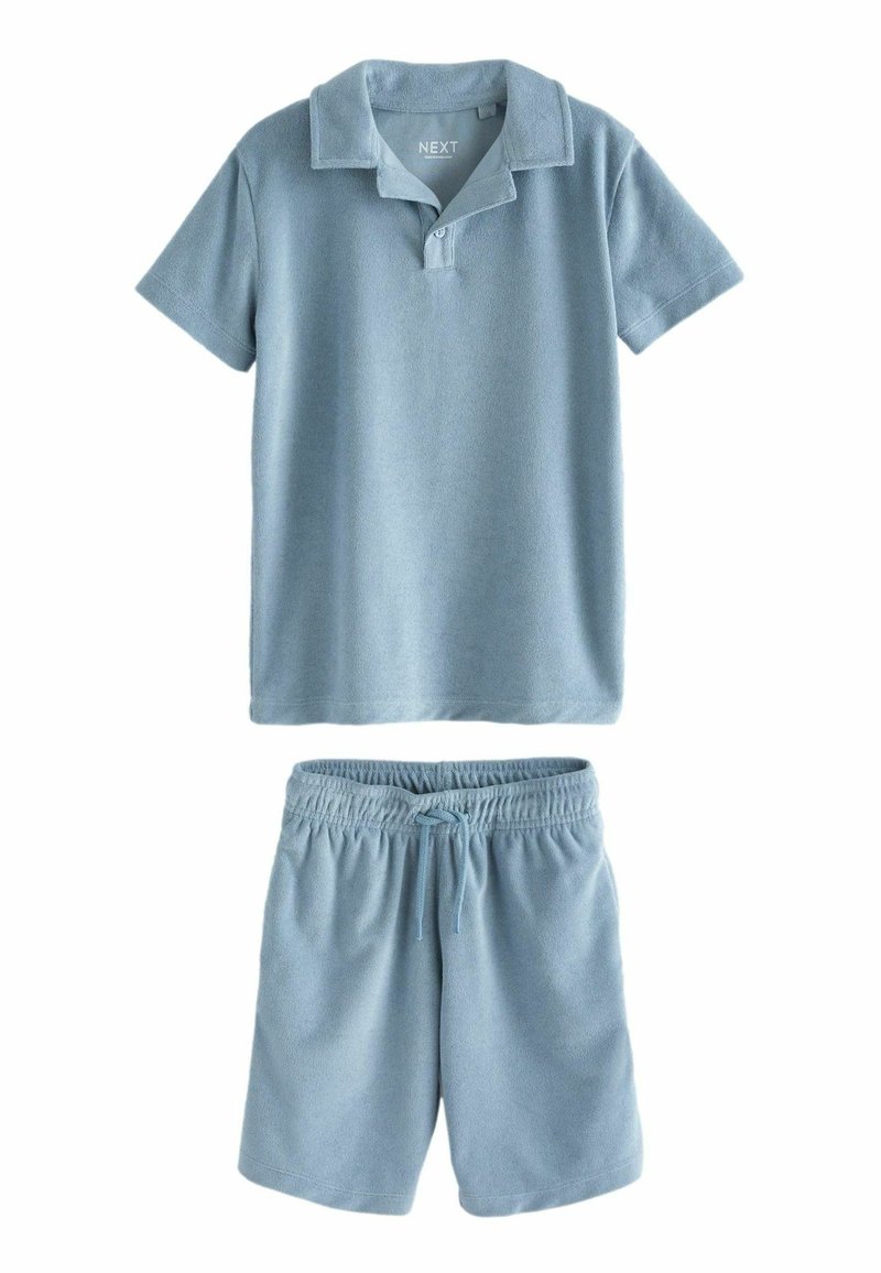 Next SHORT SLEEVE  SET  - REGULAR FIT - Tepláky - mineral blue