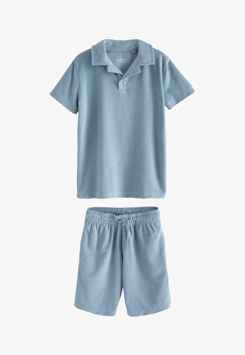 Next SHORT SLEEVE SET - REGULAR FIT - Pantaloni sportivi - mineral blue