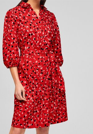 Shirt dress - light red