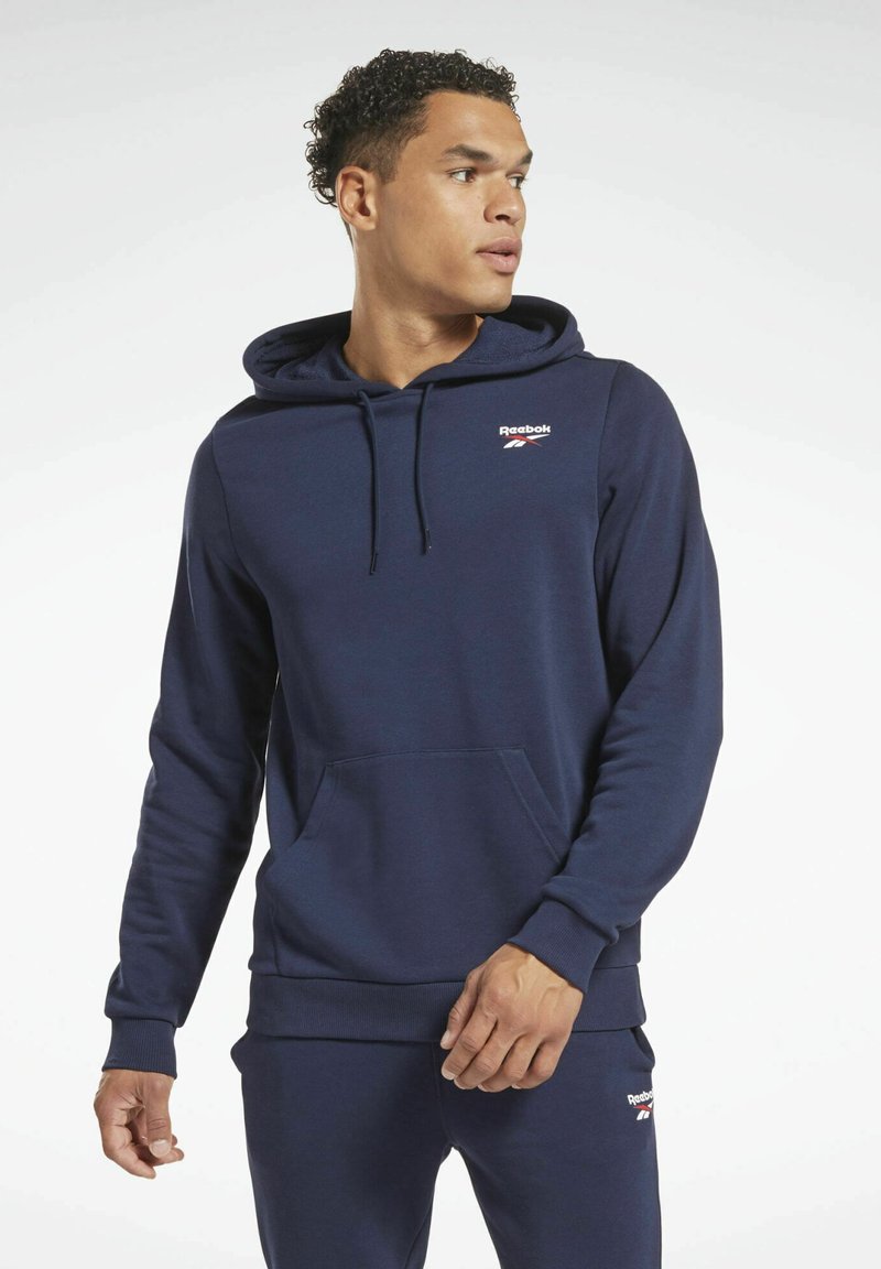 Reebok IDENTITY FRENCH TERRY LOGO - Jersey con capucha - vector navy