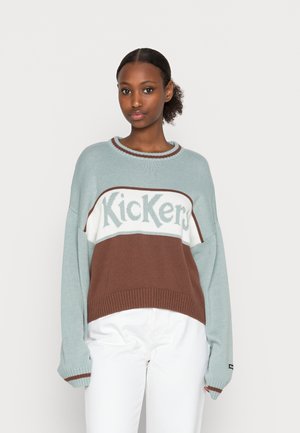 BLUE BROWN LOGO - Jumper - blue/brown