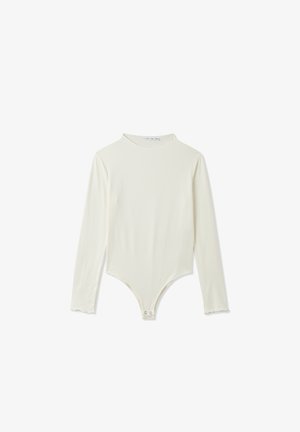 Terranova A TINTA UNITA - Maglietta a manica lunga - bianco lana