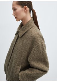 Mango Bomber Jacket - khaki