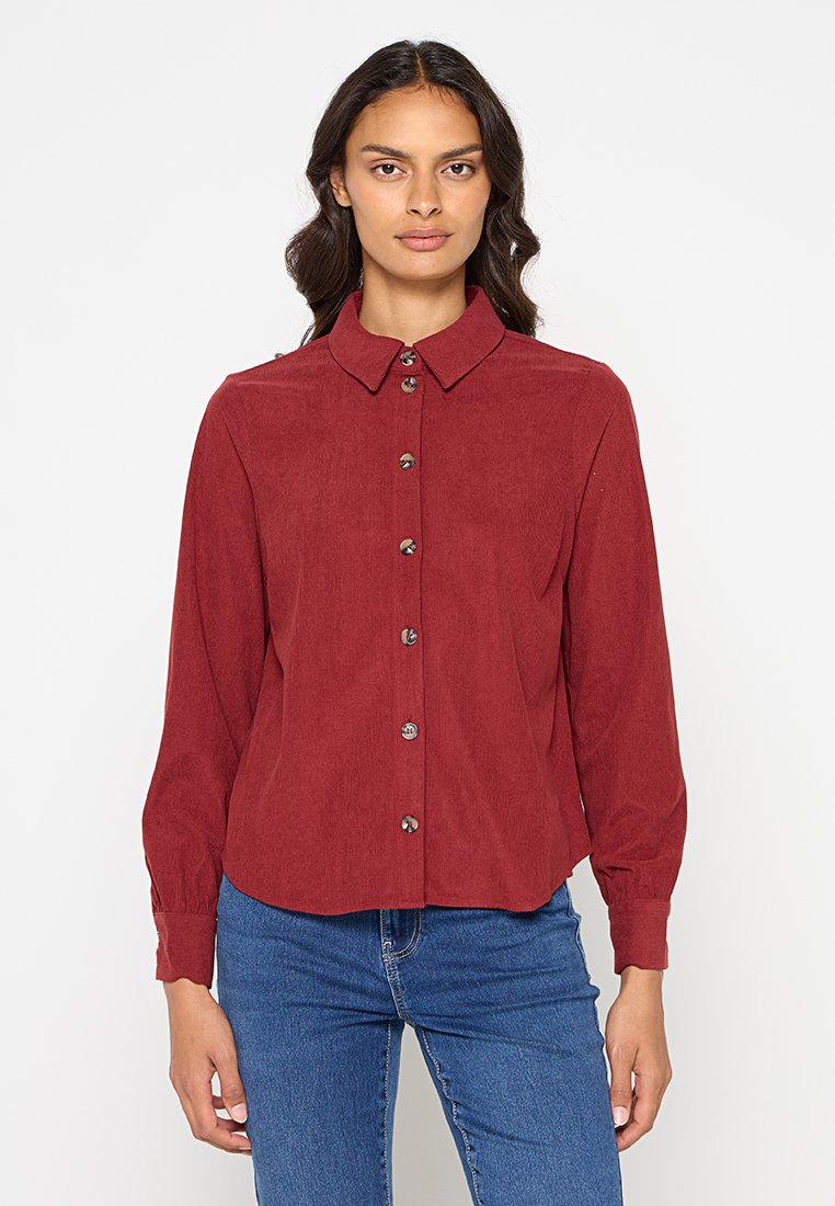 Vero Moda Overhemdblouse bordeauxrood