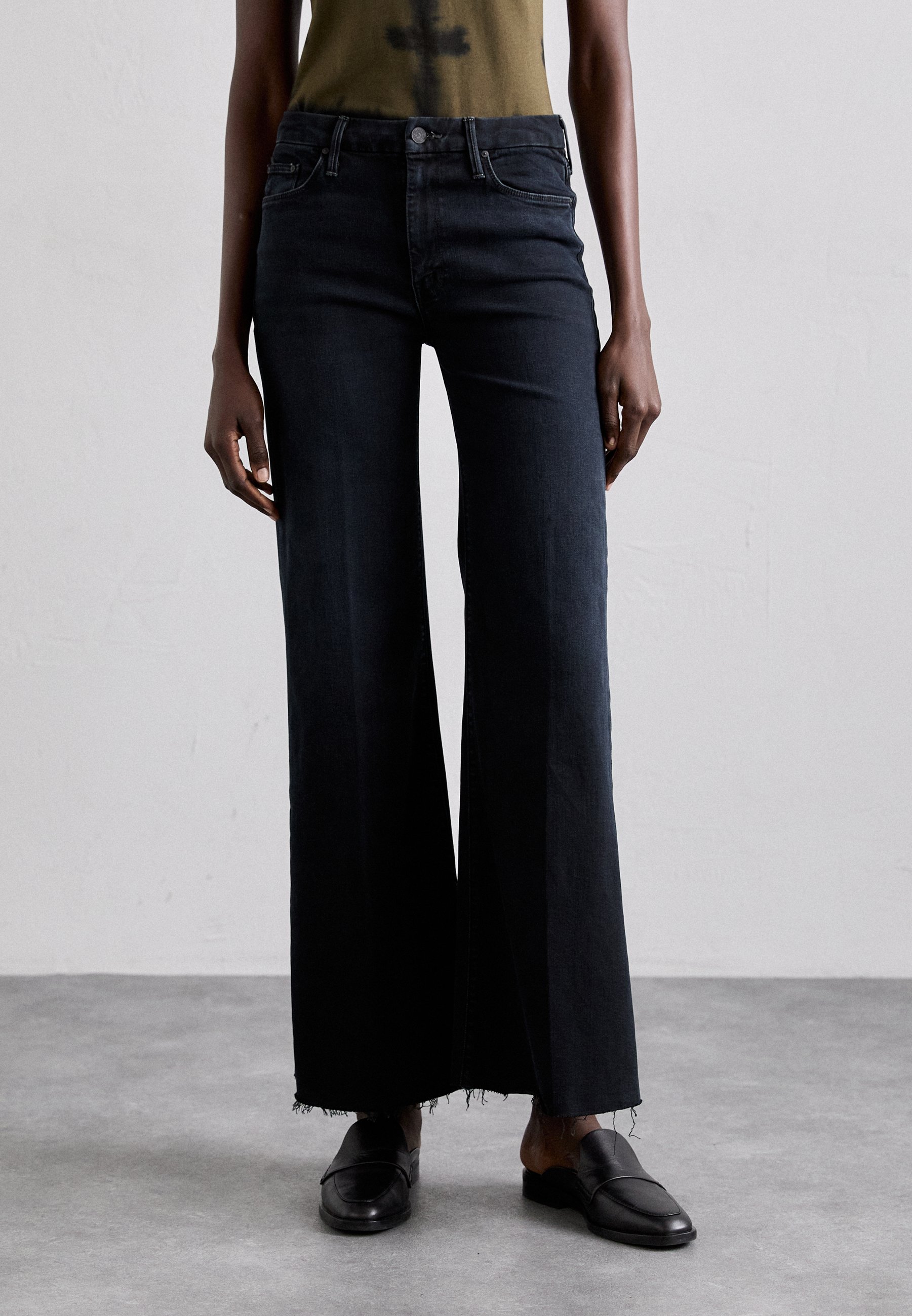 Mother THE ROLLER FRAY - Flared Jeans - dark blue/donkerblauw - Zalando.nl