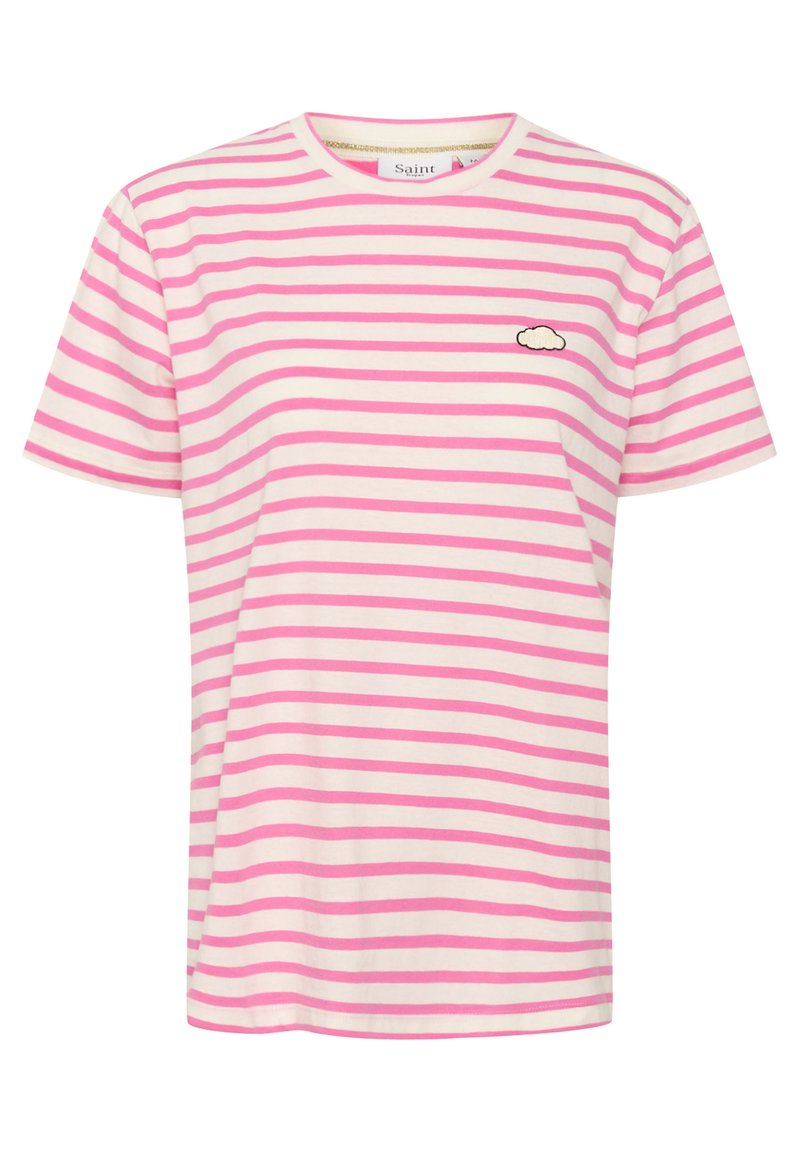 Saint Tropez T-shirt print donkerroze