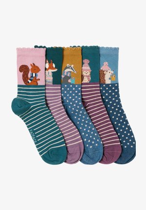 FatFace, 5 PAIRS OF WOODLAND SOCKS - Socken - multi colour