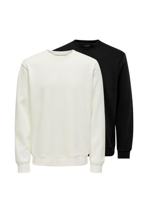2 PACK - Sweatshirt - schwarz/creme