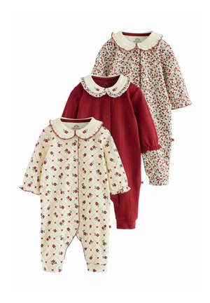 Next, COLLAR BABY SLEEPSUITS 3 PACK - Pižama - berry floral